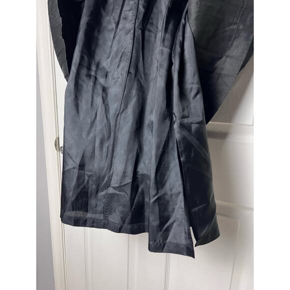 Onde Skirt 100% Linen Pleated Lined Black Flowy Skirt Size 6 - Picture 7 of 15